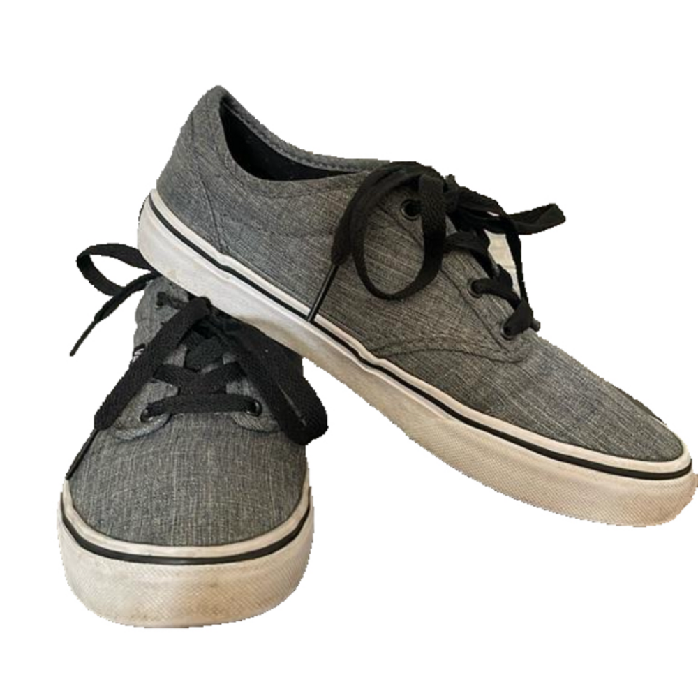 VANS SNEAKERS GREY SIZE 5 Youth